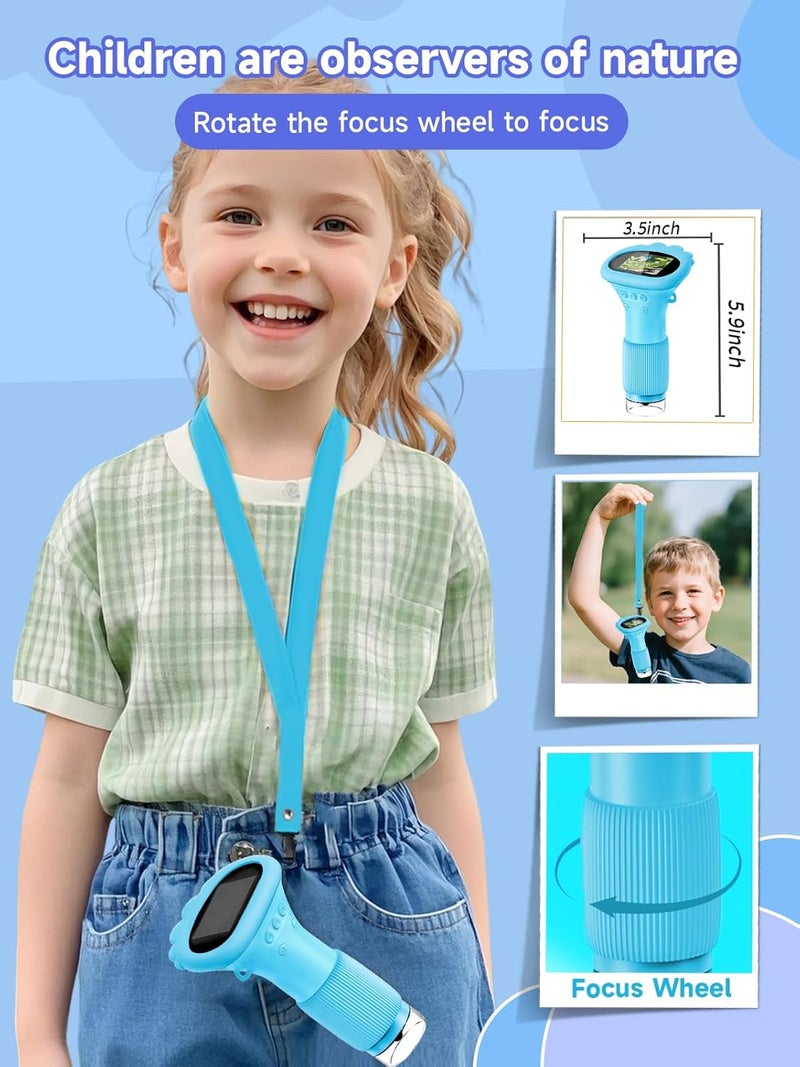 Acoath Microscope for Kids, 1000X Handheld Digital Miniscope with 2.0" Screen, Portable Pocket Microscope Education Toys Christmas Gifts for Age 3 4 5 6 7 8 9 10 Girls Boys - Image 5
